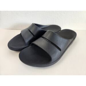 OOFOS Ooahh Recovery Slide Sandals Black Men 13.5